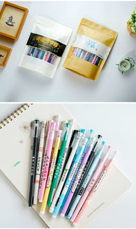 星期學科學霸筆中性筆學生黑色簽字筆0.5水筆簽字筆創意文具用品