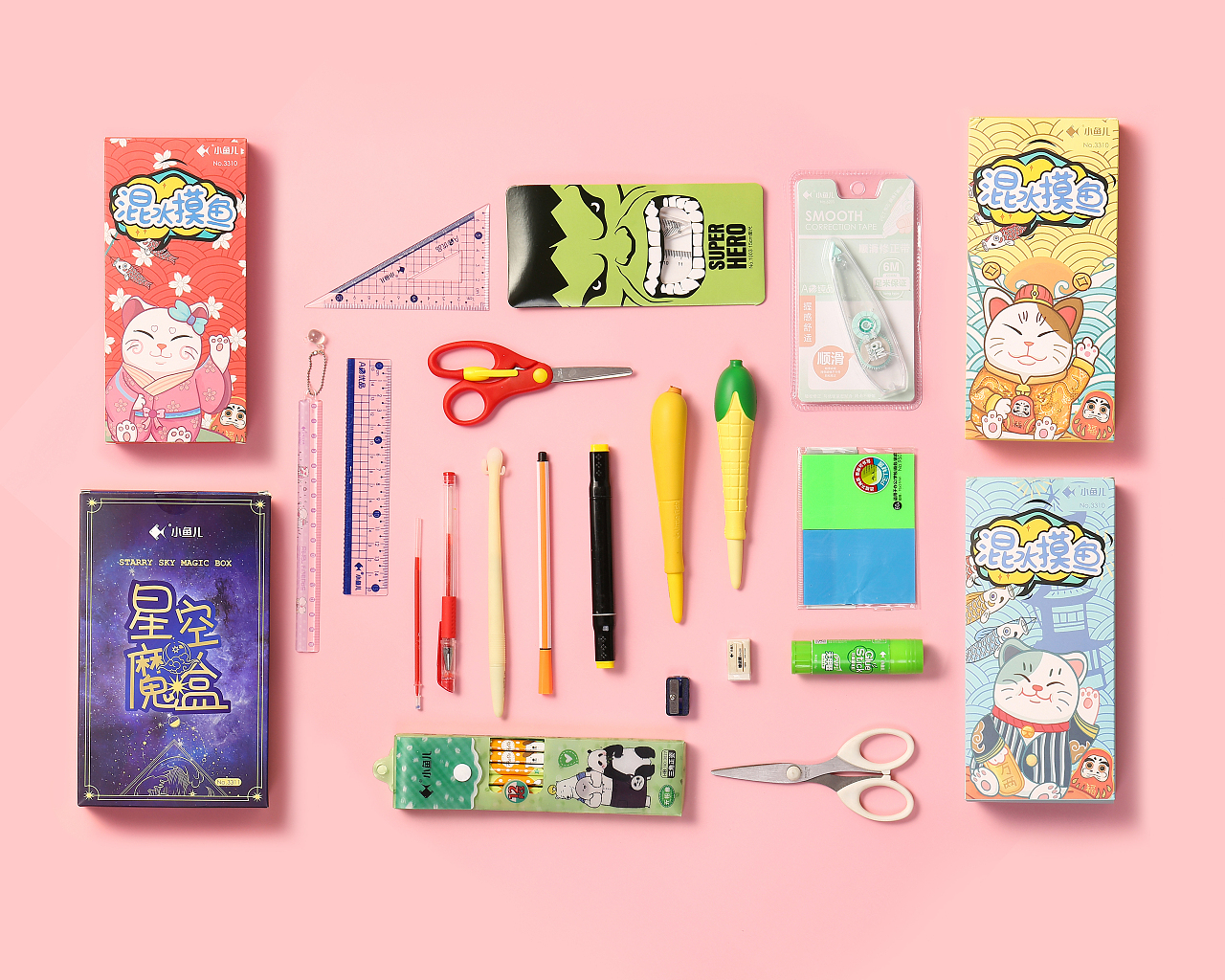 小學生文具盲盒|攝影|產品攝影|典梵商業攝影 - 站酷