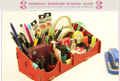 安爾雅 紙質(zhì)收納盒 家居用品 桌面文具盒 木質(zhì)化妝盒 廠家