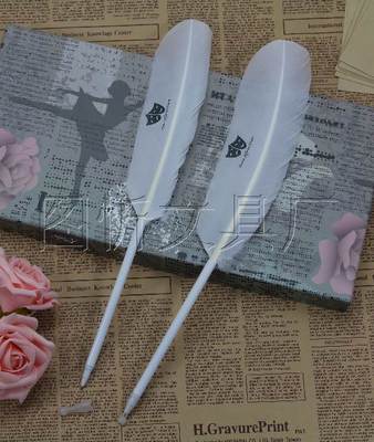 【白色火雞毛筆 白色羽毛禮品筆 圓珠筆 走珠筆 可印刷 可定制長度】價格,廠家,圖片,其他書寫筆類,汕頭市潮南區(qū)司馬浦圖忻文具廠-